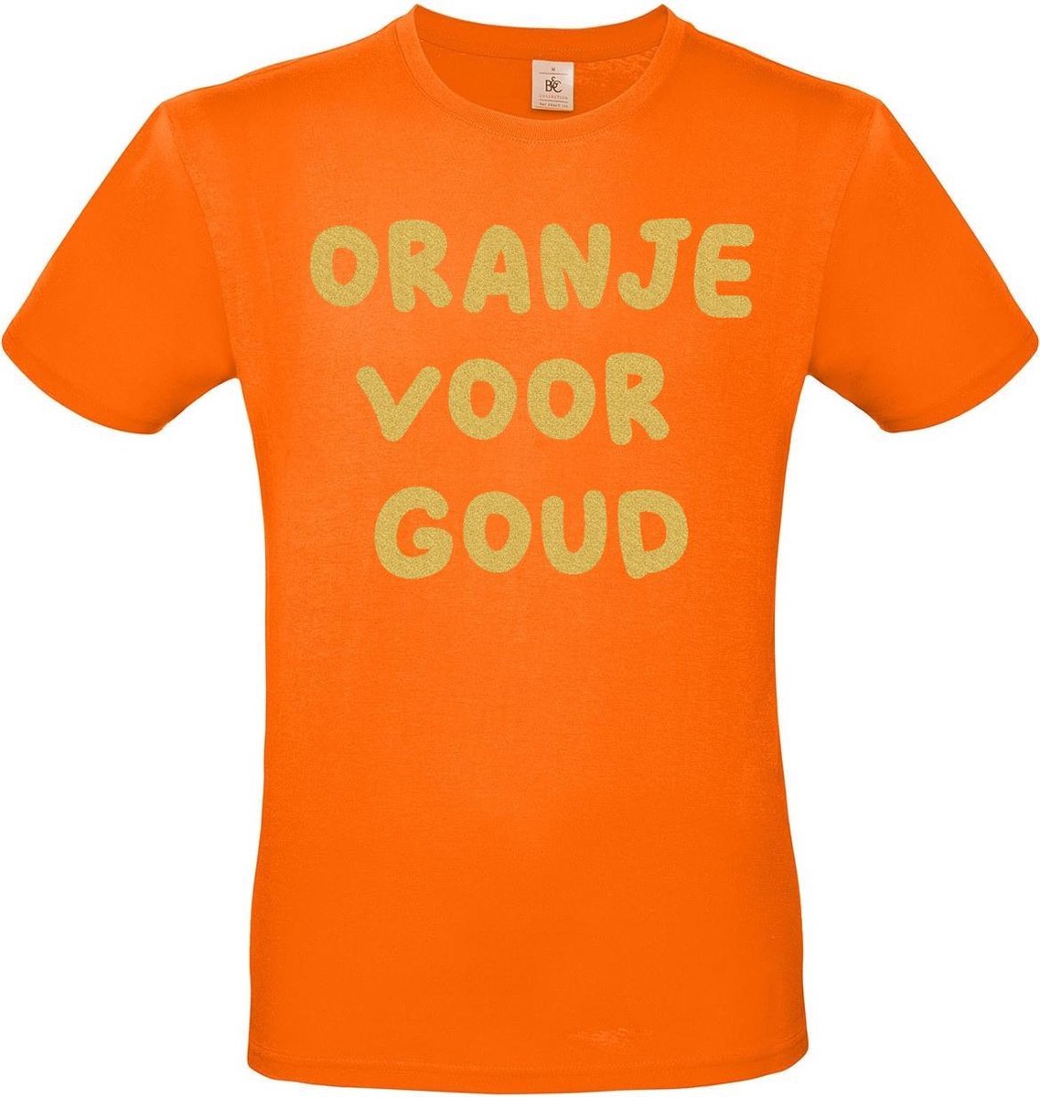 T-shirt met opdruk “Oranje voor goud” | EK 2021 | Oranje T-shirt met goudkleurige opdruk. | Herojodeals